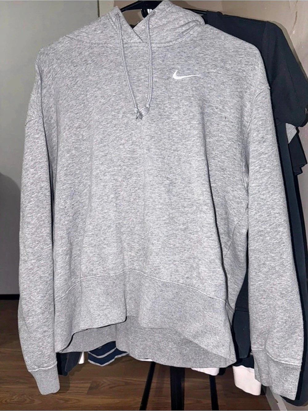 Nike cropped Hoodie Gray